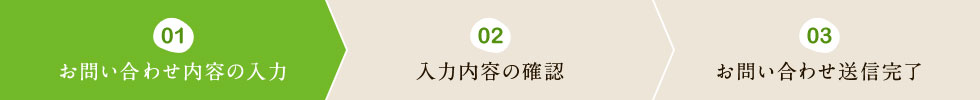 01 お問い合わせ内容の入力