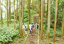 河村城址・洒水の滝のコース